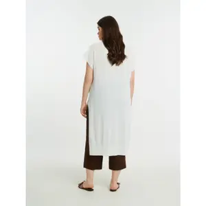 Asymmetrical Knit Tunic for Women Mat Fashion image-2