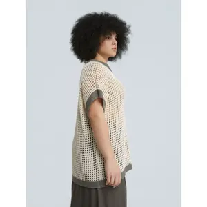 Women's V-neck sweater Mat Fashion image-3