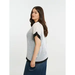 Women's V-neck sweater Mat Fashion image-3