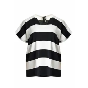 Women's V-Neck Knit T-Shirt Mat Fashion image-0