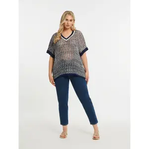 Women's knitted polo collar Mat Fashion image-2