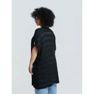 Textured Knit Cardigan for Women Mat Fashion image-3