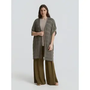 Textured Knit Cardigan for Women Mat Fashion image-1