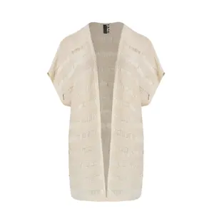 Textured Knit Cardigan for Women Mat Fashion image-0