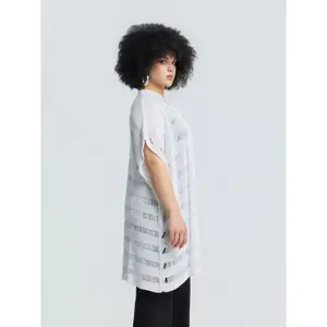 Textured Knit Cardigan for Women Mat Fashion image-3