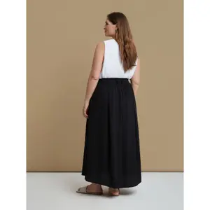 Women's Crepe Skirt Mat Fashion Αirwashed image-1