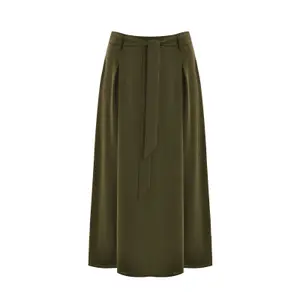 Women's Crepe Skirt Mat Fashion Αirwashed image-0