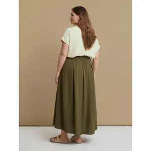 Women's Crepe Skirt Mat Fashion Αirwashed image-2