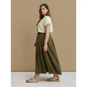Women's Crepe Skirt Mat Fashion Αirwashed image-3