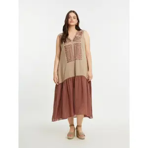 Women's Sleeveless Linen Dress Mat Fashion image-1