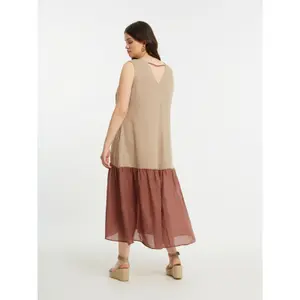 Women's Sleeveless Linen Dress Mat Fashion image-2