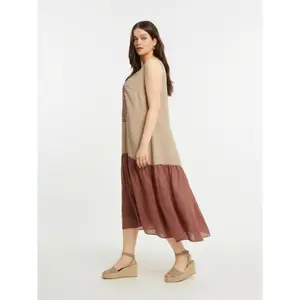 Women's Sleeveless Linen Dress Mat Fashion image-4