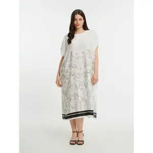 Robe imprimé floral en satin femme Mat Fashion image-1