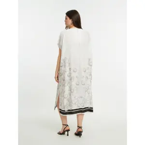 Robe imprimé floral en satin femme Mat Fashion image-3