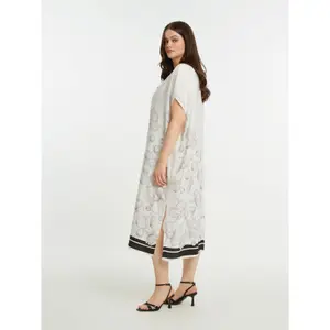 Robe imprimé floral en satin femme Mat Fashion image-4