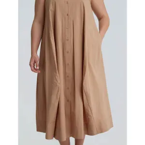 Robe chemise sans manches col mandarin mulher Mat Fashion image-4