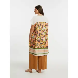 Long Dress with Papaya Print on the Back Women's Mat Fashion image-3