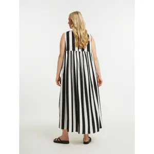 Striped Sleeveless Dress for Women Mat Fashion image-3