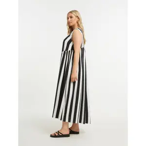 Striped Sleeveless Dress for Women Mat Fashion image-4