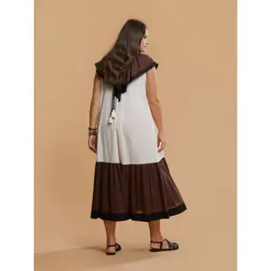 Women's Ruffled Collar Dress Mat Fashion image-2