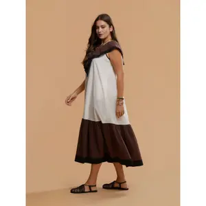 Women's Ruffled Collar Dress Mat Fashion image-4