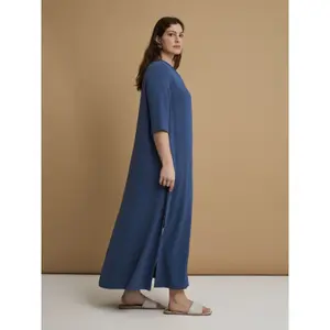 Vestido largo de crepé mujer Mat Fashion image-2