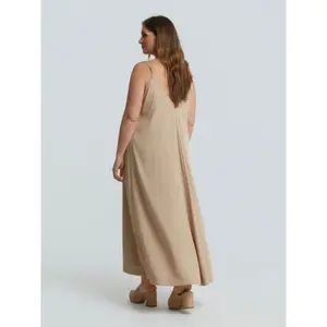 Ropa larga tipo camisón con cuello en V mujer Mat Fashion image-2