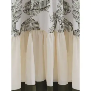 Embroidered Dress with Ruffled Neckline Women's Mat Fashion image-4