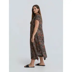 Women's Wide Leg Printed Paisley Jumpsuit Mat Fashion image-3