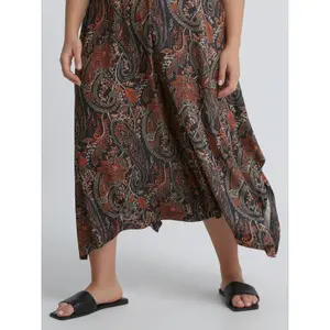 Women's Wide Leg Printed Paisley Jumpsuit Mat Fashion image-4