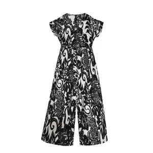 Jersey Jumpsuit with Belt Woman Mat Fashion image-0