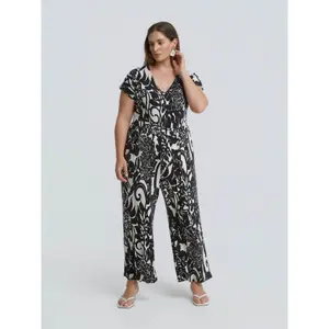 Jersey Jumpsuit with Belt Woman Mat Fashion image-1
