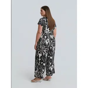 Jersey Jumpsuit with Belt Woman Mat Fashion image-2