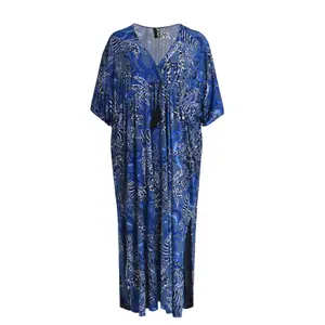 Women's Jersey Dress with Pom-Pom Belt Mat Fashion image-0