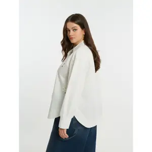 Women's Long Sleeve Embroidered Shirt Mat Fashion image-4