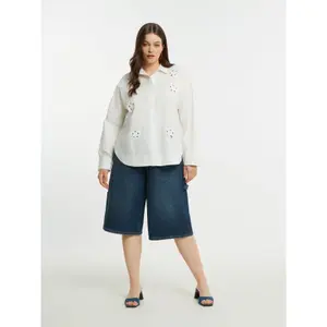 Women's Long Sleeve Embroidered Shirt Mat Fashion image-2
