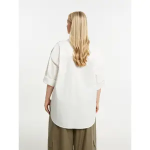 Women's Long Sleeve Top with Lace Details Mat Fashion image-2