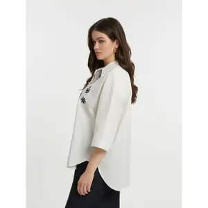 Embroidered shirt woman Mat Fashion image-3