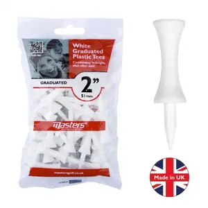 Lot de 25 Tees en plastique Masters 50mm image-0