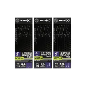 Juego de 8 bajos de línea sin anzuelo Matrix MXC-4 XS Boilie Pin
