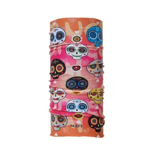 Kids Microfibre Neck Warmer MATT Awesome Skull
