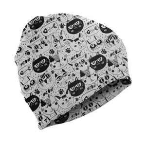 Children's hat MATT Black & White Cats image-0