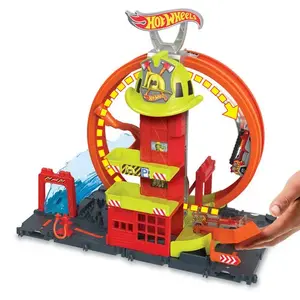 Construction games Mattel Hot Wheels City Super Fire Station image-3
