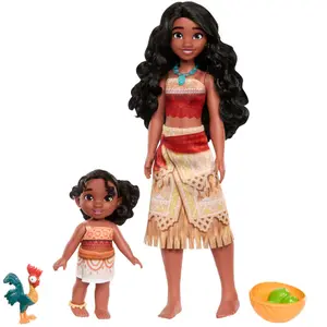 Doll Mattel Disney Vaiana Moana 2 Vaiana & Simea (x2) image-2
