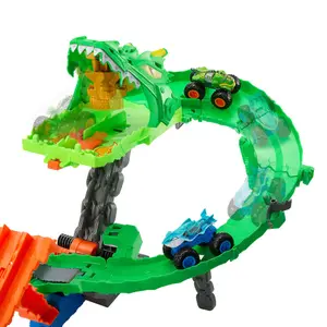 Spielzeugkiste Kind Mattel Hot Wheels Monster Trucks Dragon Demolition image-2