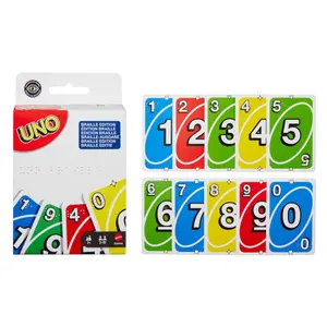 Τράπουλα Mattel UNO Braille image-1