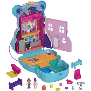 Building set teddy bear bag surprises Mattel France Polly image-2