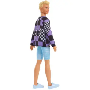 Check shirt doll Mattel France Ken fashion image-2
