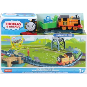 Track construction sets + motorized locomotives Mattel France Thomas image-4