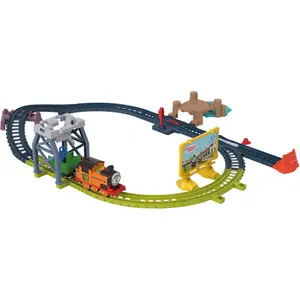 Track construction sets + motorized locomotives Mattel France Thomas image-1